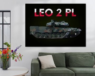 Leopard 2PL Low Poly Art Tank von Maldure -