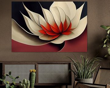 Lotusbloem abstract van Bert Nijholt