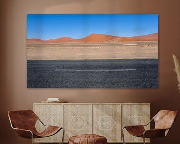 Sossusvlei, minimalistisch landschap van Nicolas Vangansbeke
