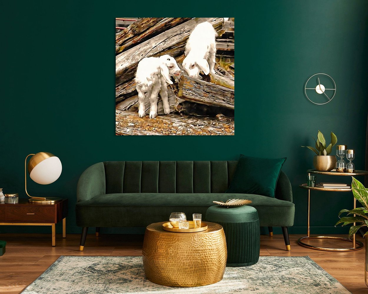 Example of the artwork in a room