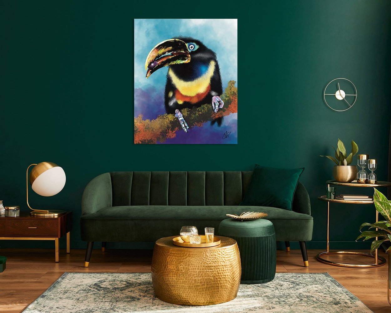 Example of the artwork in a room