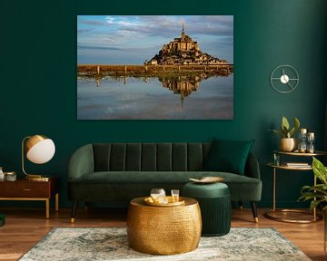 Mont Saint Michel : L'abbaye en miroir sur images4nature by Eckart Mayer Photography