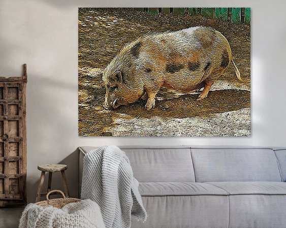 Example of the artwork in a room