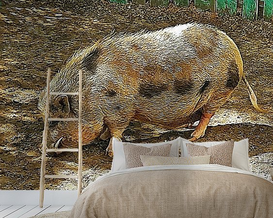 Example of the artwork in a room