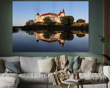 Läckö Slott Zonsondergang, Kallandso, Zweden van Imladris Images