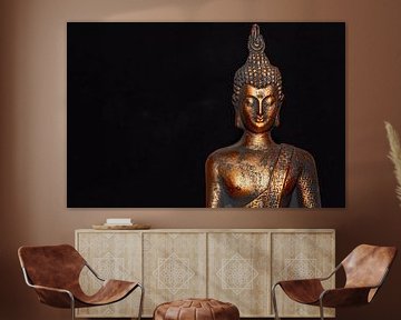 Buddha image with bokeh background by Bert de Boer