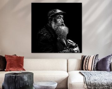 De man met de Baard- The man with the Beard (Awarded) van Anita Martin, AnnaPileaFotografie