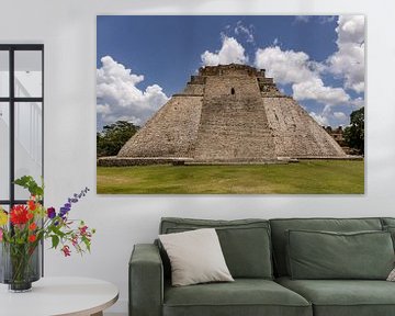 Hoofdtempel van de Maya's in Uxmal, Mexico.