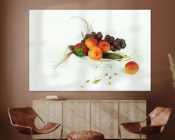 Stilleben mit Obst. Lebensmittel-Fotografie