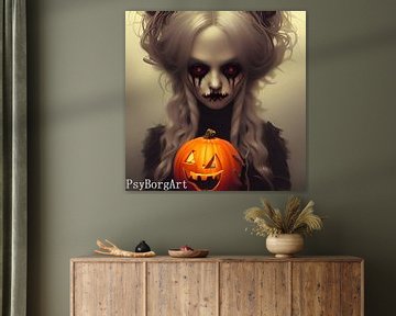 Halloween Kunstwerk 1 van PsyBorgArt