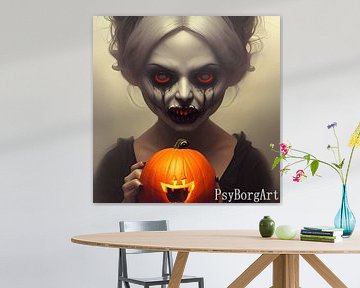 Halloween Kunstwerk 5 van PsyBorgArt