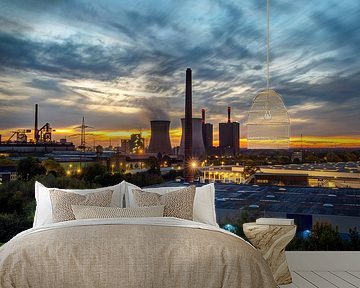 Industry in Duisburg sunset