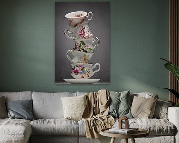 Tea Cups van Ingeborg Lukkien