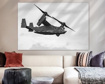 Bell Boeing V-22 Osprey in zwart-wit van Robbert De Reus