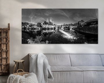 Runkel Panorama zwart-wit van Frank Herrmann