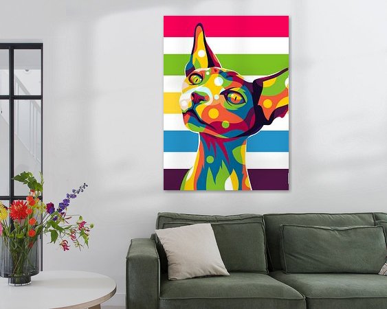 Example of the artwork in a room