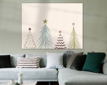 Four Christmas Trees