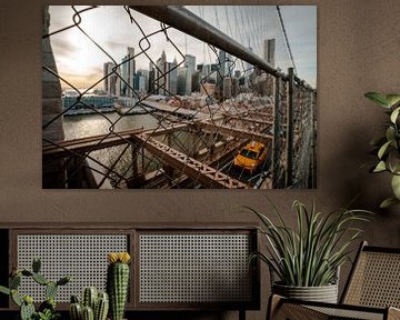 New York van de Brooklyn Bridge. van Bart cocquart