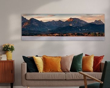 Panorama foto van de Hopfensee, Beieren van Henk Meijer Photography