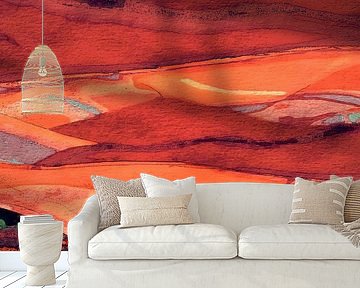 Skandinavische Herbst Landschaft von Mad Dog Art