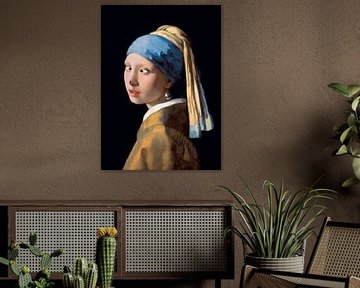 Das Mädchen mit dem Perlenohrring mit einer Fliege auf der Nase. Gekürzte Version. von Maarten Knops