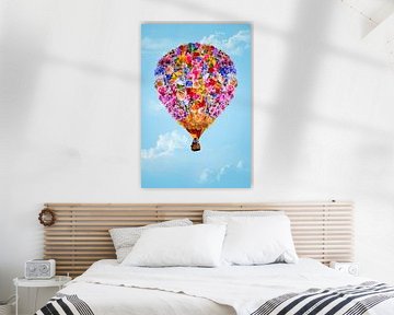 Air balloon of flowers by Klaartje Majoor