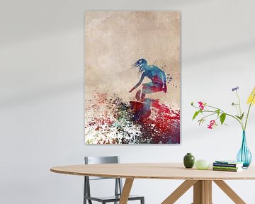 surfen sport kunst #windsurfen #sport von JBJart Justyna Jaszke