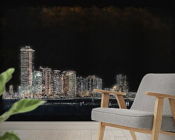 Nachtwandeling op het Nollestrand bij Vlissingen (Zeeland, kunst)