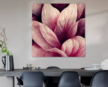 Floral vintage rosa, stilvolle florale Design kreativ von Color Square
