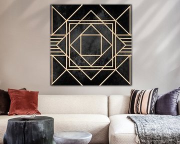 Art Deco Dark Grey by Mad Dog Art