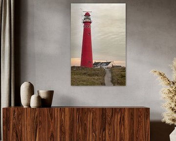 Phare dans les dunes à l'île de Schiermonnikoog dans les dunes sur Sjoerd van der Wal Photographie