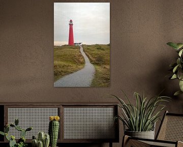 Leuchtturm in den Dünen auf der Insel Schiermonnikoog in den Dünen von Sjoerd van der Wal