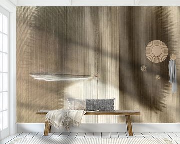 Irrigation pivot gun machine spraying water on a field during a dry summer by Sjoerd van der Wal Photography