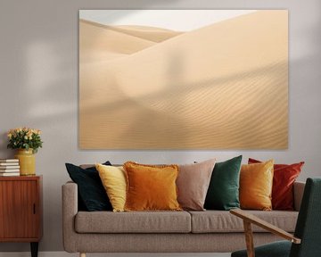 Glooiende duinen in woestijnlandschap