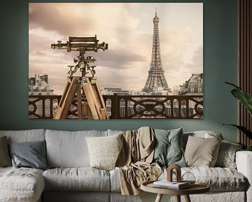 Das antike Teleskop in Paris von Martin Bergsma