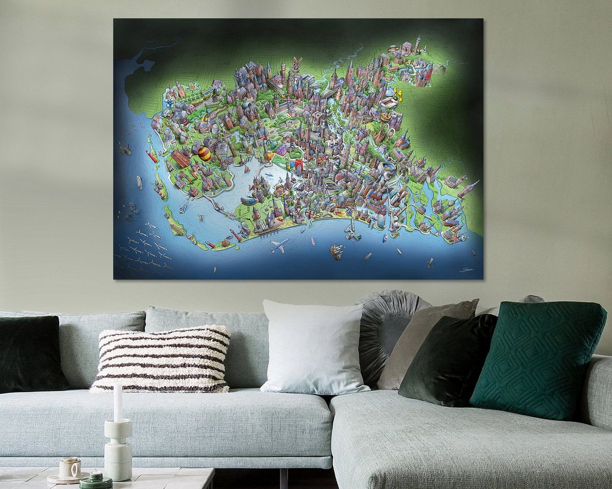 Example of the artwork in a room