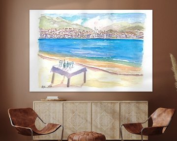 Blick auf das Mittelmeer in Cadaques Costa Brava Spanien von Markus Bleichner