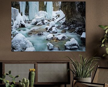 Partnachklamm in winter, Germany by Melissa Peltenburg