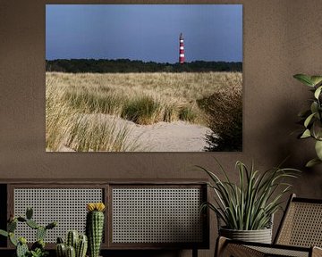 De vuurtoren van Hollum op Ameland van Judith van Wijk