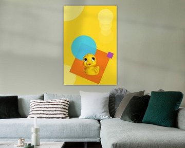 Le canard en caoutchouc dans le pop art sur Elles Rijsdijk