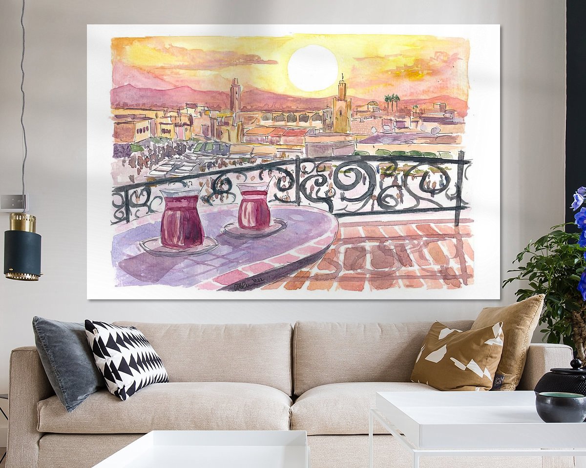 Example of the artwork in a room