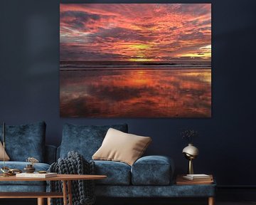 Sonnenuntergang El Palmar von Anouk Goedknegt