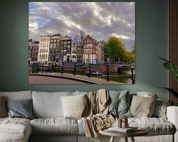 Amsterdam Keizersgracht by Marianna Pobedimova