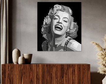 Marilyn Monroe BW in WPAP