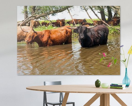 Example of the artwork in a room