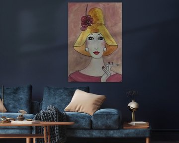 The lady with a cigarette