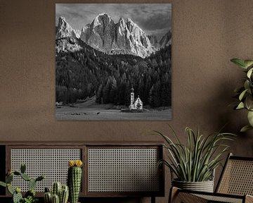 Church of San Giovanni in Ranui, in black and white by Henk Meijer Photography