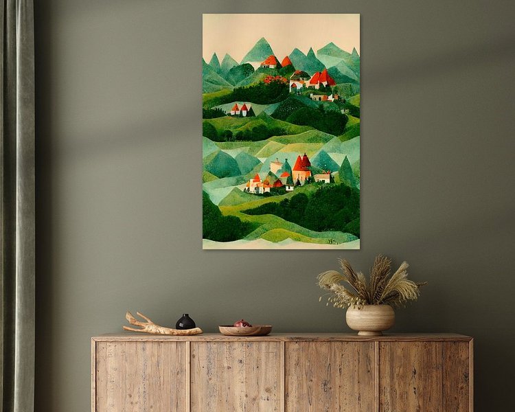 Example of the artwork in a room