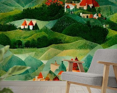 Example of the artwork in a room