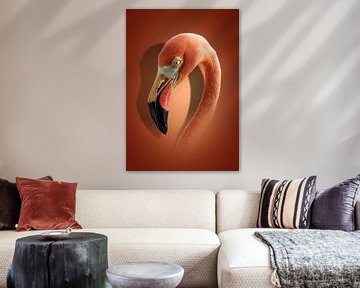 Flamingo-Kunstwerk von Maikel van Willegen Photography